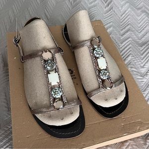 Metallic Brown Sandals - SIZE 8
